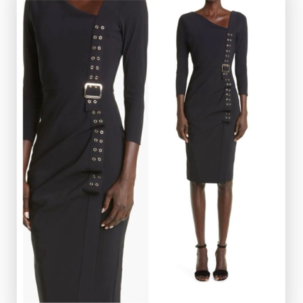 Chiara Boni La Petite Robe Cibeles Three Quarter Sleeve Sheath NWT Size 2 $1198